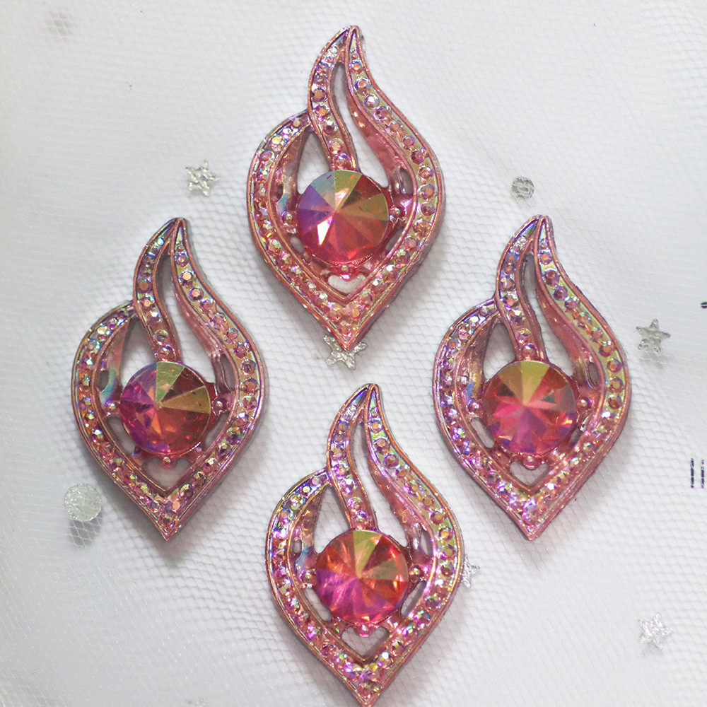flame Fancy Shape Resin Rhinestones