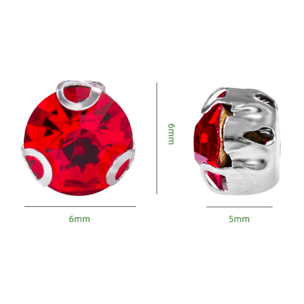 round 3D Claw Rhinestone