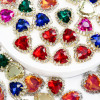 Soldered Heart Claw Rhinestone | accessory claw stone | jewelry accessorie | sew on rhinestones