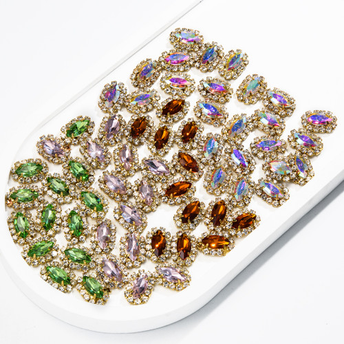 Marquise Soldered Claw Rhinestone| accessory claw stone | jewelry accessorie | sew on rhinestones