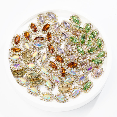 Marquise Soldered Claw Rhinestone| accessory claw stone | jewelry accessorie | sew on rhinestones