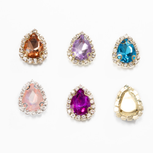 Teardrop Soldered Claw Rhinestone | accessory claw stone | jewelry accessorie | sew on rhinestones