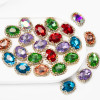 Oval Soldered Claw Rhinestone | accessory claw stone | jewelry accessorie | sew on rhinestones