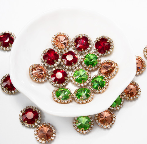 Round Soldered Claw Rhinestone | accessory claw stone | jewelry accessorie | sew on rhinestones