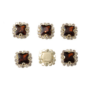 Square Soldered Claw Rhinestone | accessory claw stone | jewelry accessorie | sew on rhinestones