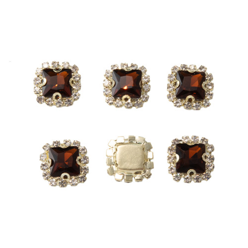 Square Soldered Claw Rhinestone | accessory claw stone | jewelry accessorie | sew on rhinestones