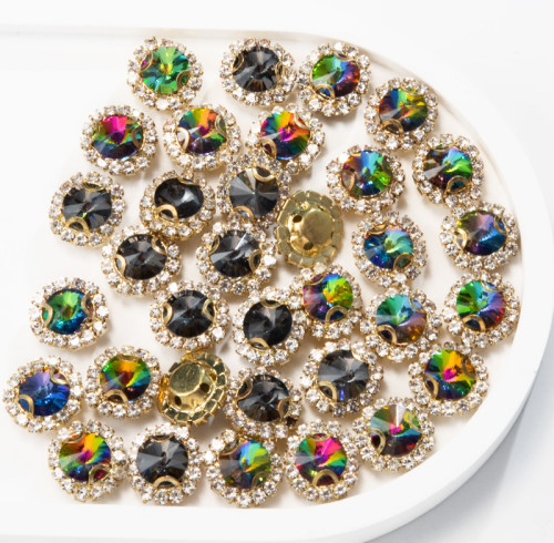 Round Soldered Claw Rhinestone | accessory claw stone | jewelry accessorie | sew on rhinestones