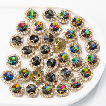 Round Soldered Claw Rhinestone | accessory claw stone | jewelry accessorie | sew on rhinestones