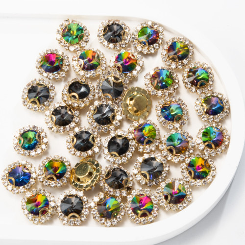 Round Soldered Claw Rhinestone | accessory claw stone | jewelry accessorie | sew on rhinestones