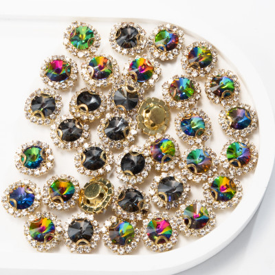 Round Soldered Claw Rhinestone | accessory claw stone | jewelry accessorie | sew on rhinestones