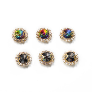 Round Soldered Claw Rhinestone | accessory claw stone | jewelry accessorie | sew on rhinestones