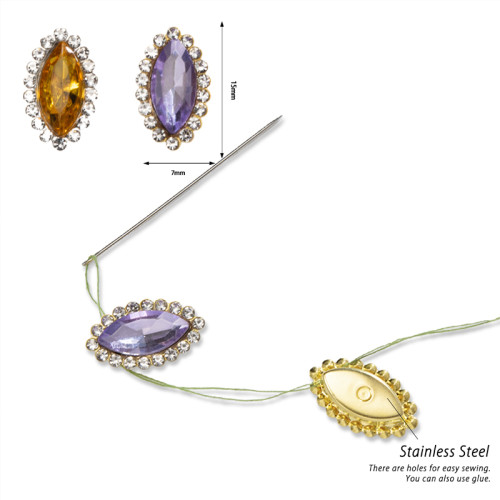 Horse-eye Sunflower Glass Rhinestones | accessory claw stone | jewelry accessorie | sew on rhinestones