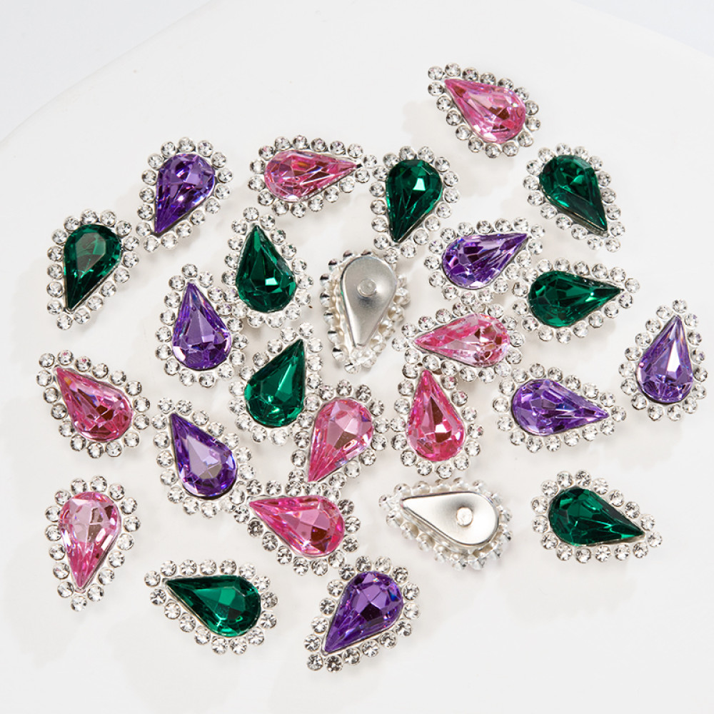 Triangle Sunflower Glass Rhinestones | accessory claw stone | jewelry accessorie | sew on rhinestones