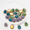 Teardrop Sunflower Glass Rhinestones | accessory claw stone | jewelry accessorie | sew on rhinestones
