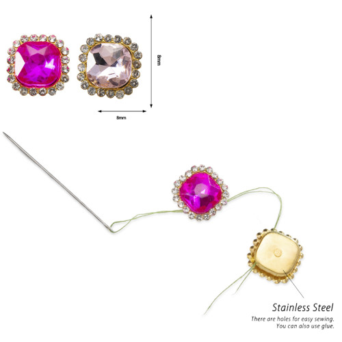 Square Sunflower Glass Rhinestones | accessory claw stone | jewelry accessorie | sew on rhinestones