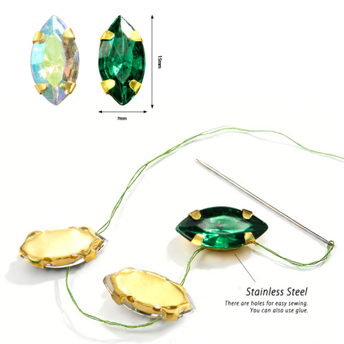 4 Claw Rhinestone  Marquise Rhinestones | accessory claw stone | jewelry accessorie | sew on rhinestones