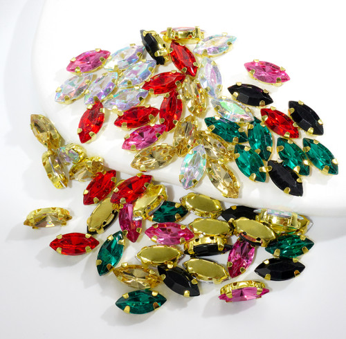 4 Claw Rhinestone  Marquise Rhinestones | accessory claw stone | jewelry accessorie | sew on rhinestones