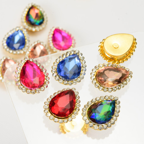 teardrop shapeSunflower Claw Rhinestones | accessory claw stone | jewelry accessorie | sew on rhinestones