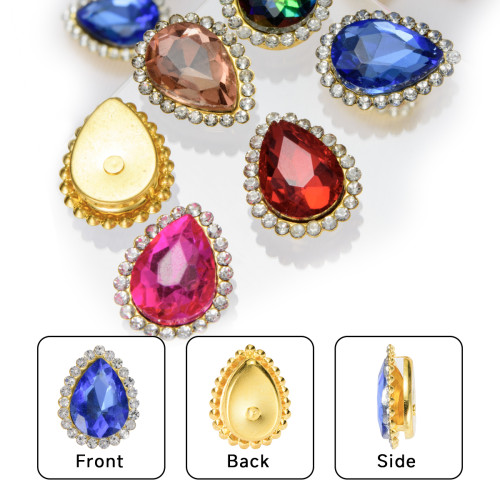 teardrop shapeSunflower Claw Rhinestones | accessory claw stone | jewelry accessorie | sew on rhinestones