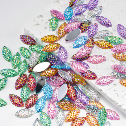 Marquise Flatback Resin Rhinestones | Wholesale Resin Rhinestones | jewelry accessorie | sew on rhinestones