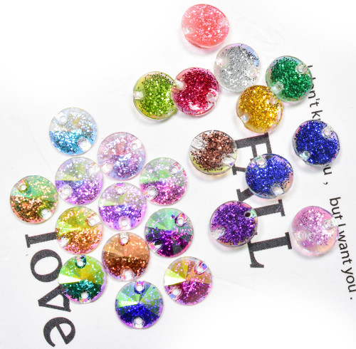 Round Sew-on Resin Rhinestone | Wholesale Resin Rhinestones | jewelry accessorie | sew on rhinestones
