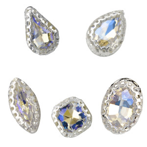 Marquise Bird Nest Claw Rhinestone| Glass water droplets | Customized rhinestones | jewelry accessorie