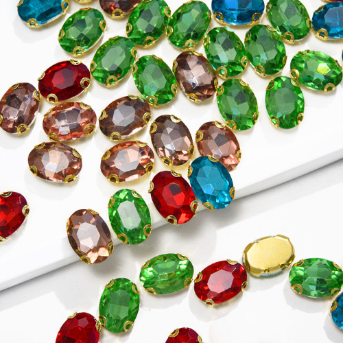 oval 4D Claw Rhinestone | accessory claw stone | jewelry accessorie | sew on rhinestones