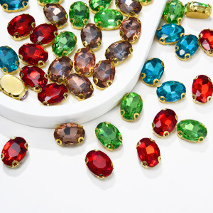 oval 4D Claw Rhinestone | accessory claw stone | jewelry accessorie | sew on rhinestones