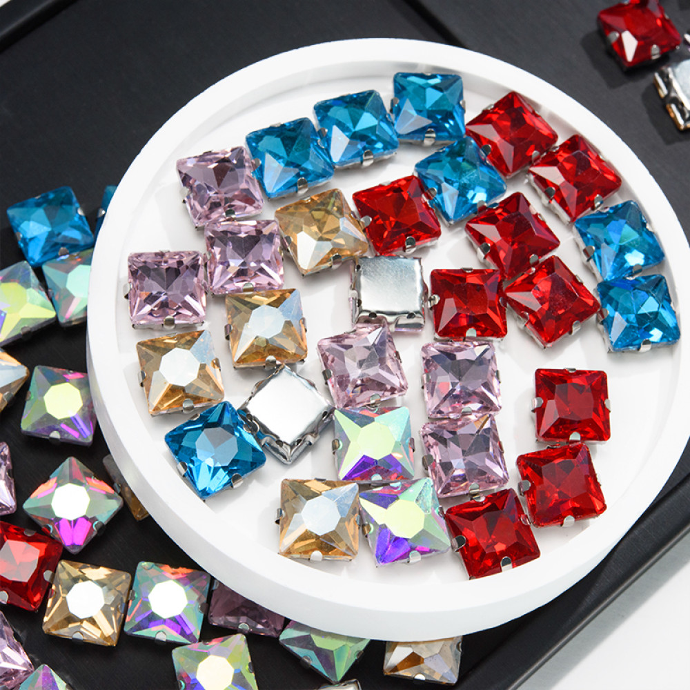 Rectangle 4 Claw Rhinestone | accessory claw stone | jewelry accessorie | sew on rhinestones