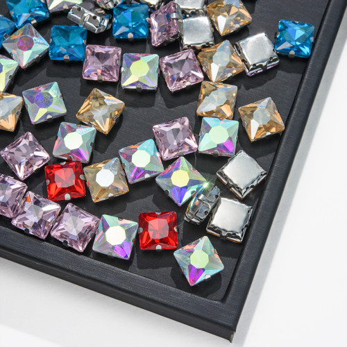 Rectangle 4 Claw Rhinestone | accessory claw stone | jewelry accessorie | sew on rhinestones