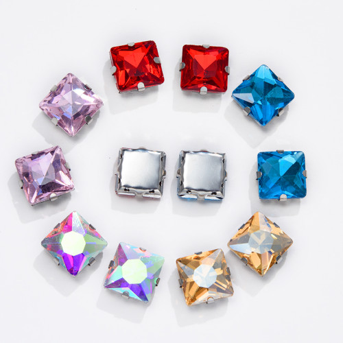 Rectangle 4 Claw Rhinestone | accessory claw stone | jewelry accessorie | sew on rhinestones