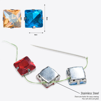 Rectangle 4 Claw Rhinestone | accessory claw stone | jewelry accessorie | sew on rhinestones