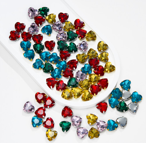 Heart 4 Claw Rhinestone  | accessory claw stone | jewelry accessorie | sew on rhinestones Share
