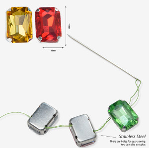 Rectangle 4 Claw Rhinestone | accessory claw stone | jewelry accessorie | sew on rhinestones