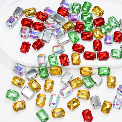 Rectangle 4 Claw Rhinestone | accessory claw stone | jewelry accessorie | sew on rhinestones