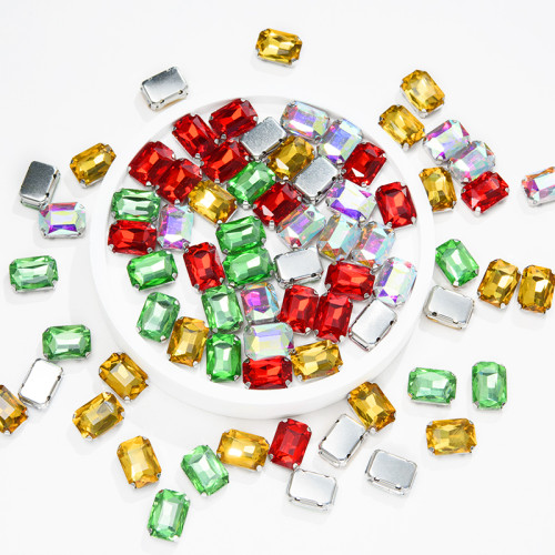 Rectangle 4 Claw Rhinestone | accessory claw stone | jewelry accessorie | sew on rhinestones