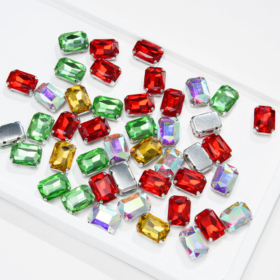 Rectangle 4 Claw Rhinestone | accessory claw stone | jewelry accessorie | sew on rhinestones