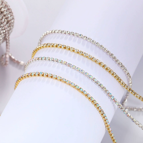 A row of Mesh Claw Rhinestones  | accessory claw stone | jewelry accessorie | sew on rhinestones