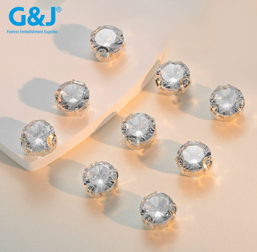 Round 3D Claw Rhinestone  | Wholesale CLaw Rhinestones | glass diamond