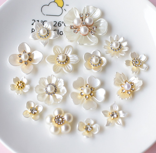 Pearl Flower Claw Rhinestone | Flower Claw Rhinestone | jewelry accessorie | pendant pearl | baroque pearl pendant