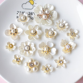 Pearl Flower Claw Rhinestone | Flower Claw Rhinestone | jewelry accessorie | pendant pearl | baroque pearl pendant