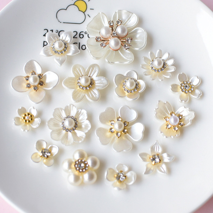 Pearl Flower Claw Rhinestone | Flower Claw Rhinestone | jewelry accessorie | pendant pearl | baroque pearl pendant