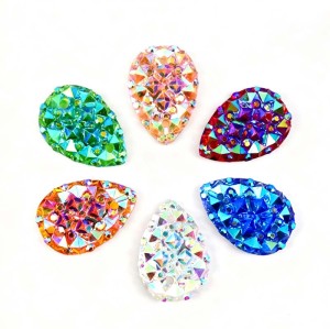 Drop Flatback Resin Rhinestones | Wholesale Resin Rhinestones | jewelry accessorie | sew on rhinestones