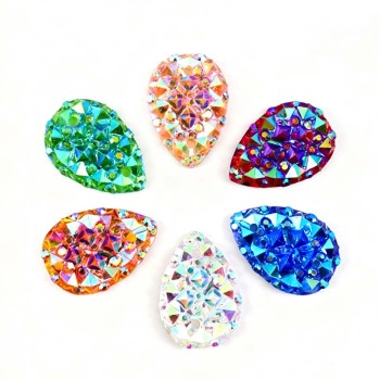 Drop Flatback Resin Rhinestones | Wholesale Resin Rhinestones | jewelry accessorie | sew on rhinestones