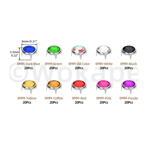 8 Claw Rhinestone | Clasp Drill Series Eight-Paw Base | Customized rhinestones