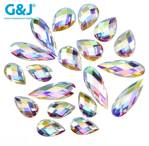 Drop Flatback Resin Rhinestones  | Wholesale Resin Rhinestones | jewelry accessorie | sew on rhinestones