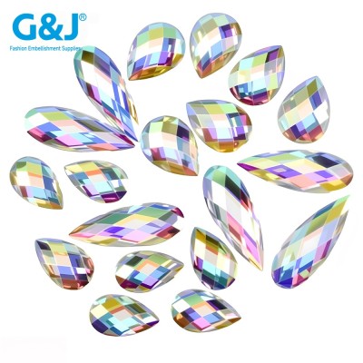 Drop Flatback Resin Rhinestones  | Wholesale Resin Rhinestones | jewelry accessorie | sew on rhinestones
