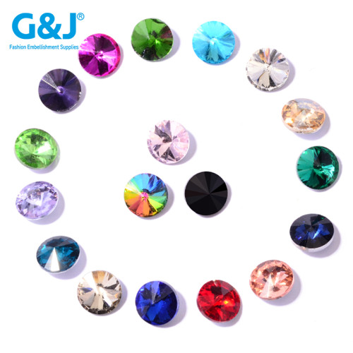 Round Fancy Glass Rhinestones |clear glass rhinestones | glass rhinestones | high quality glass rhinestones |