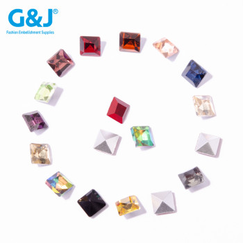 Square Fancy Glass Rhinestones |clear glass rhinestones | glass rhinestones | high quality glass rhinestones |