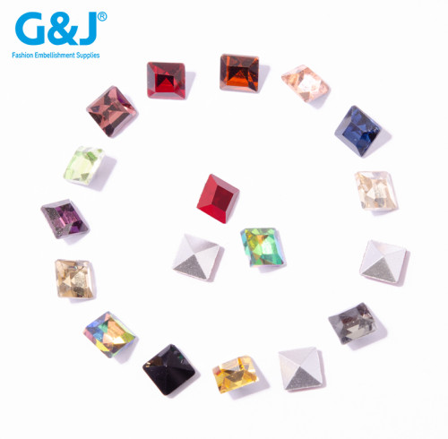 Square Fancy Glass Rhinestones |clear glass rhinestones | glass rhinestones | high quality glass rhinestones |